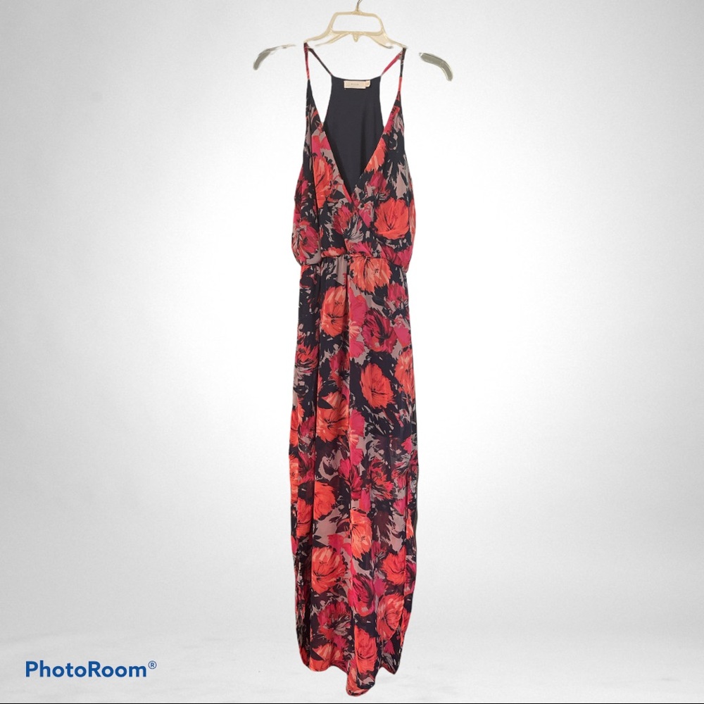 Colorful Lush Racer Back Maxi Dress